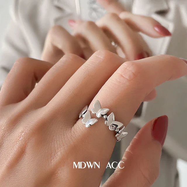 Minimalistische 925 Silber Ring für Frauen Mode Kreative Unregelmäßige Geometrische Aestethic Offene Ringe Geburtstag Party Schmuck Geschenk