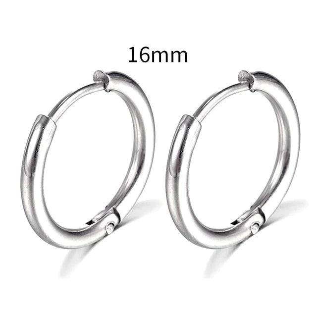 2022 Neue Einfache Edelstahl Gold Kleine Hoop Ohrringe für Frauen Männer Knorpel Ohr Piercing Schmuck Pendientes Hombre Mujer