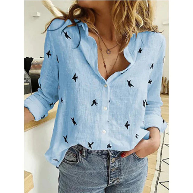 Freizeit Weiß Gelbe Hemden Knopf Revers Cardigan Top Lady Lose Langarm Oversized Shirt Damen Blusen Casual Tunika Blusas